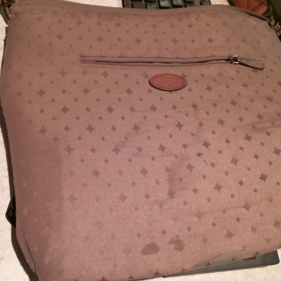 Previously owned Large Fossil Antique Gold Leather shoulder bag - Picture 10 of 12